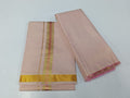 01_2 meter-016 - 2 inch - Tissue Dhotie and Shirt Set
