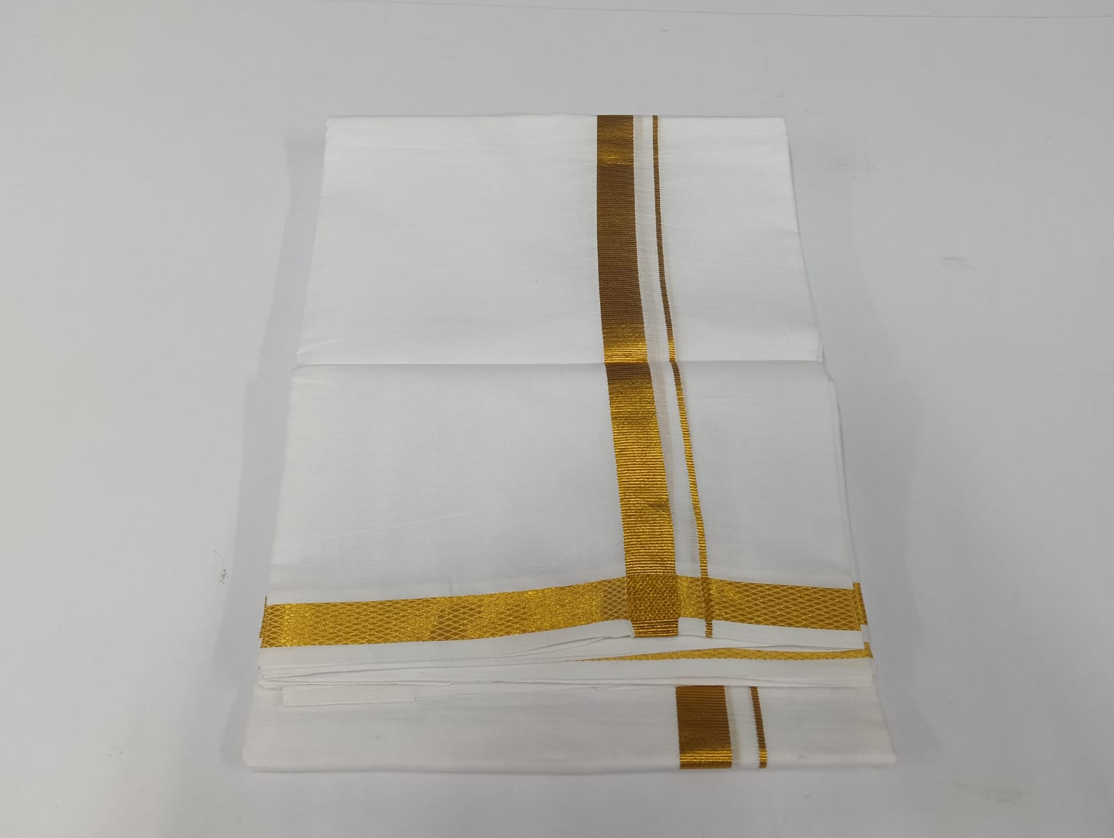 8-MULAM-019 - 8mlm - Pure Cotton_Gold Zari Border