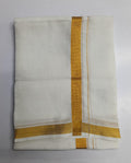 8-MULAM-020 - 8mlm - Pure Cotton_Gold Zari Border