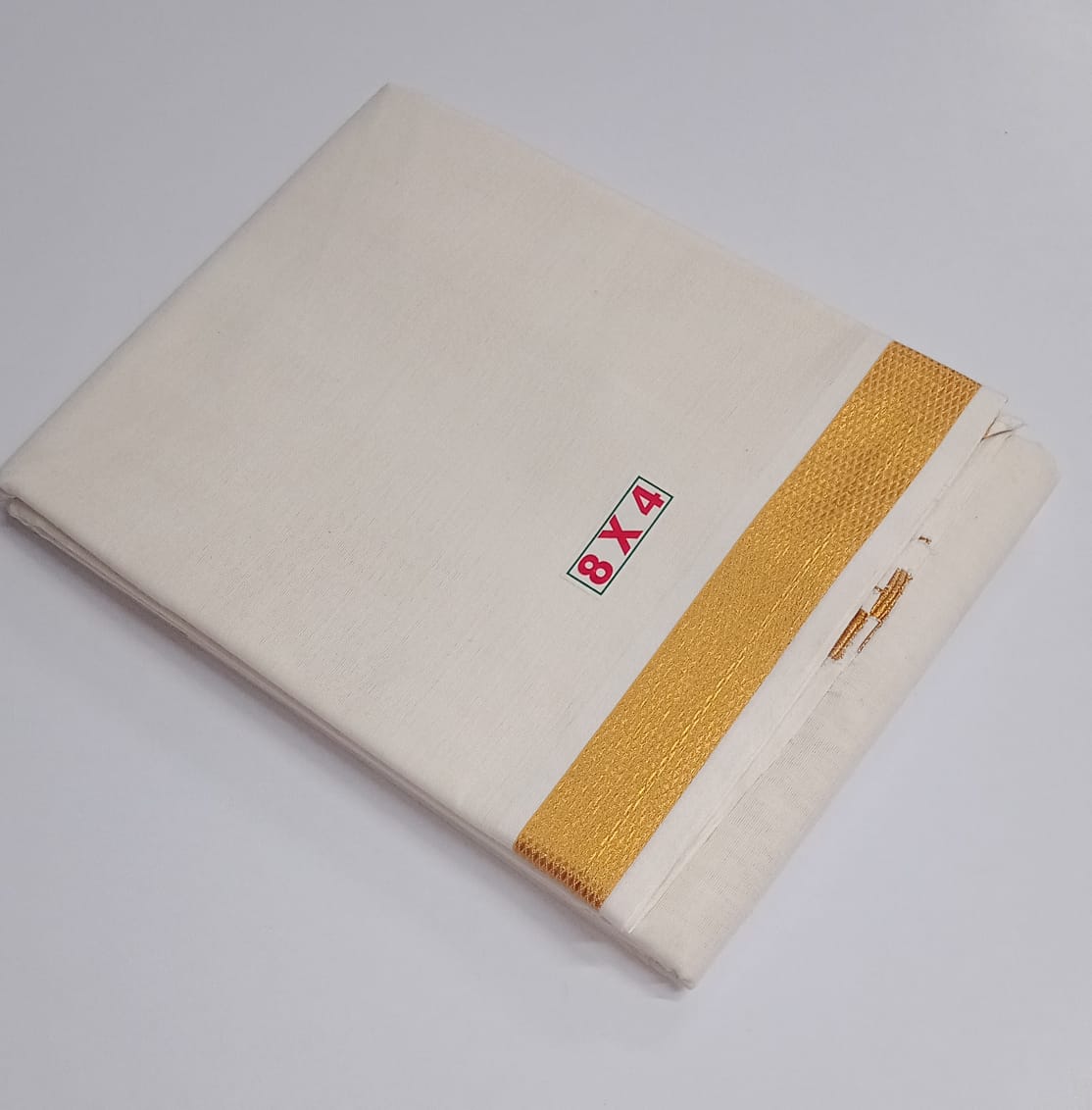 8-MULAM-033 - Gold - Zari border