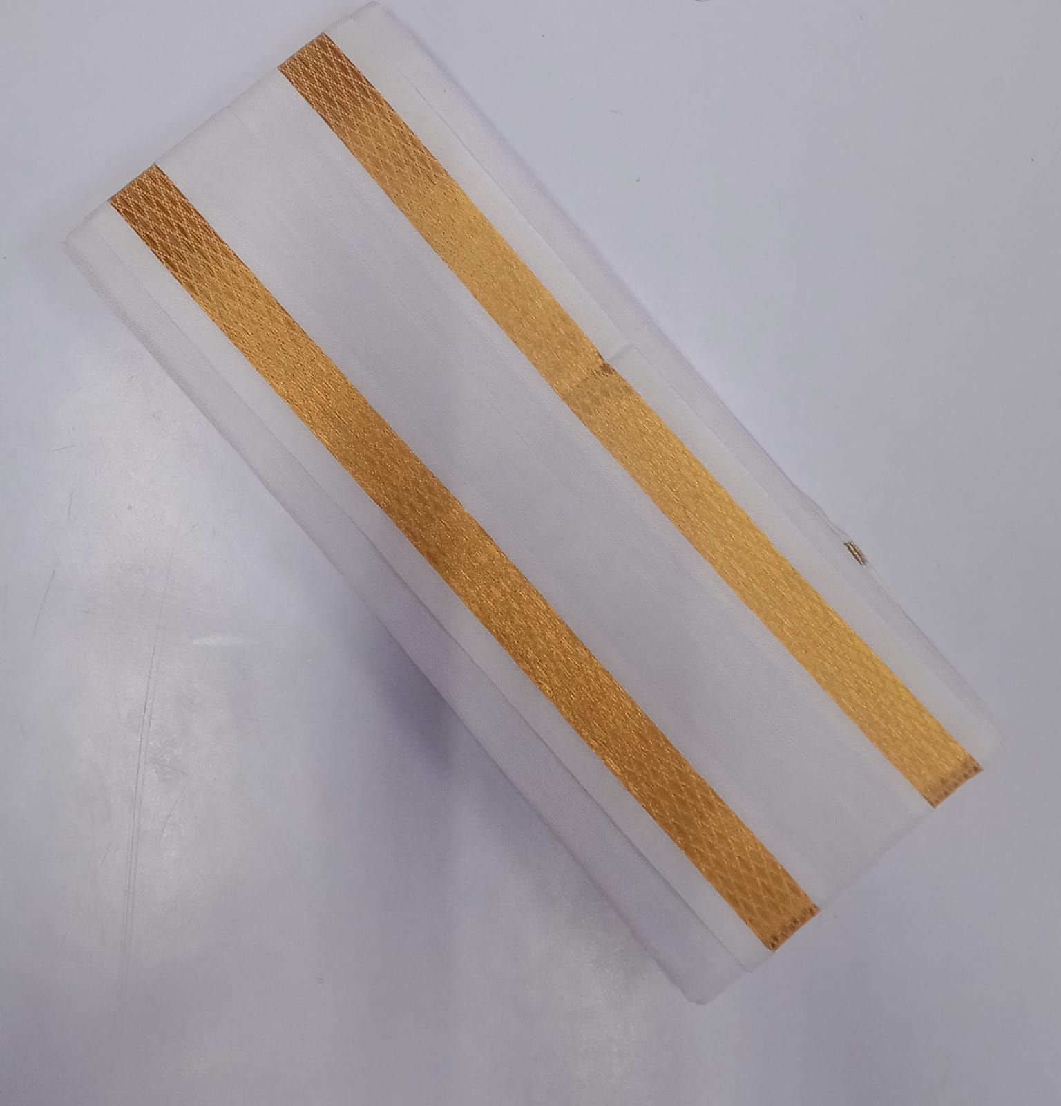 AG_03 - Small_Gold Zari Angavashthram - Pure White