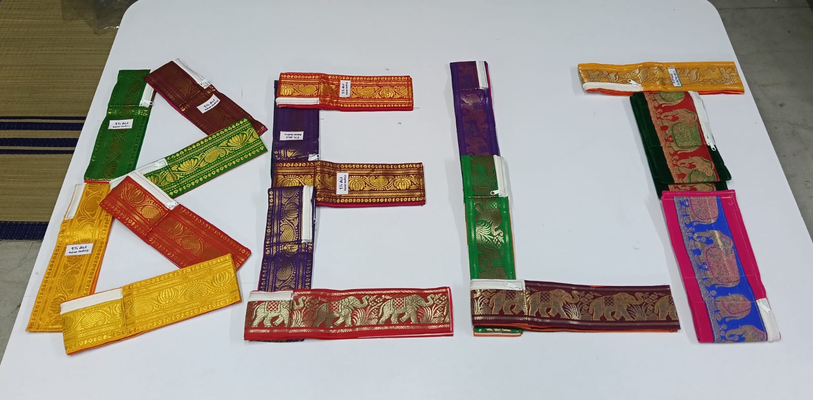 Belt - 1 1/2 mtr And 1 1/4 mtr_ Bigsize &small size Belt - Assorted Colours