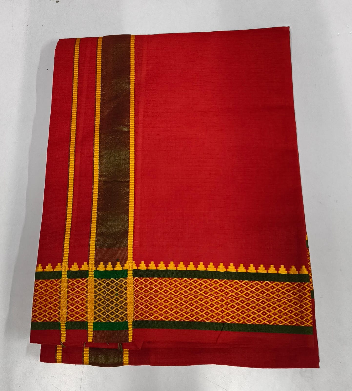 COTTON-COLOR-DHOTIS-006 - 2 inch - Thread Border