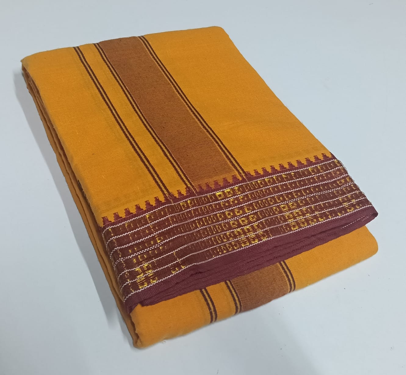 COTTON-COLOR-DHOTIS-024 - 3 inch - Pettu Border