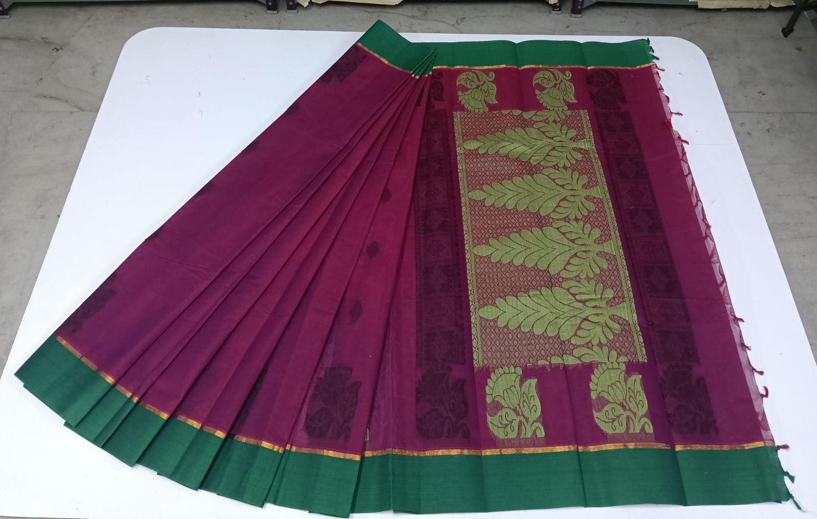 COTTON-SAREES-007 - Cotton Saree - Levander