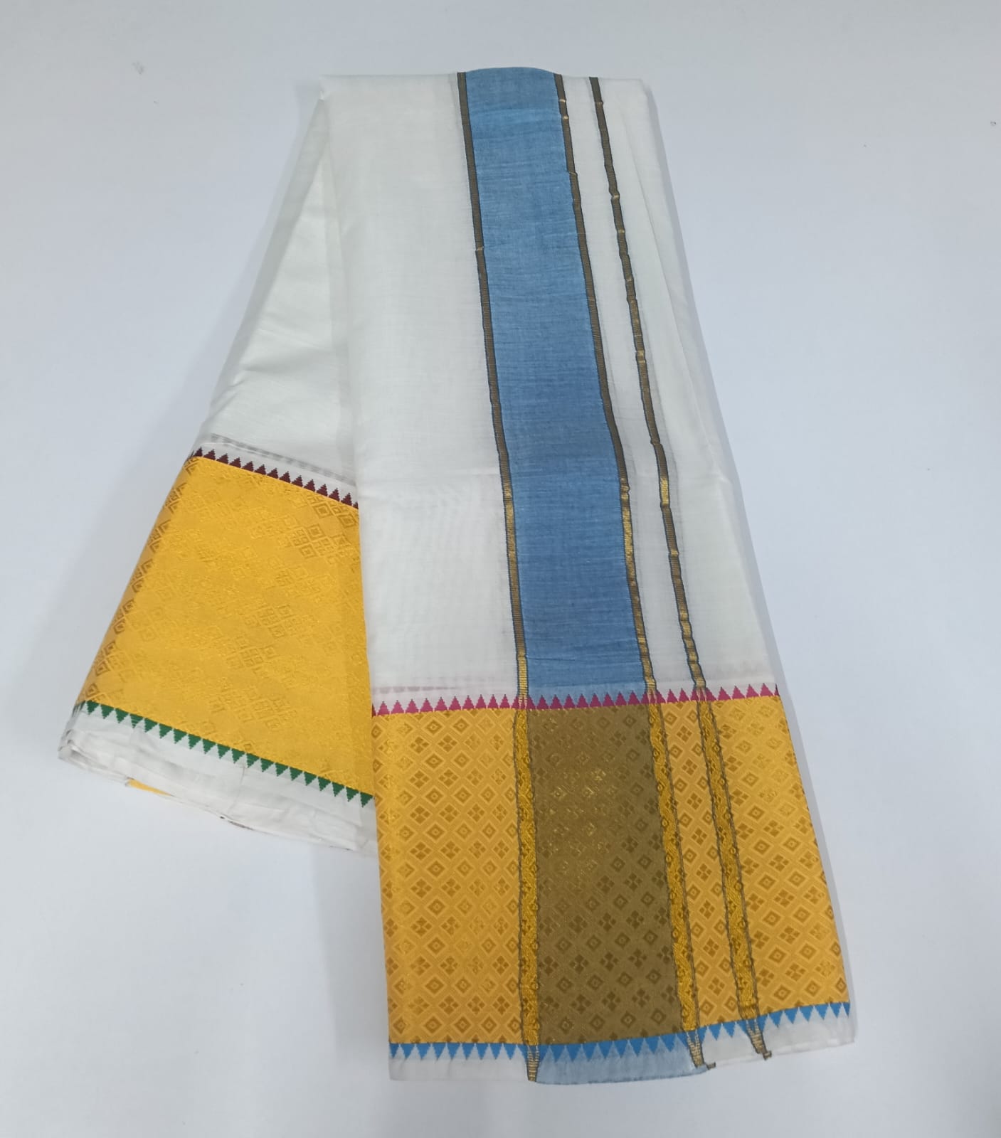 MayilKan_Border_12 - 7 inch - kumbaiseka dhoti
