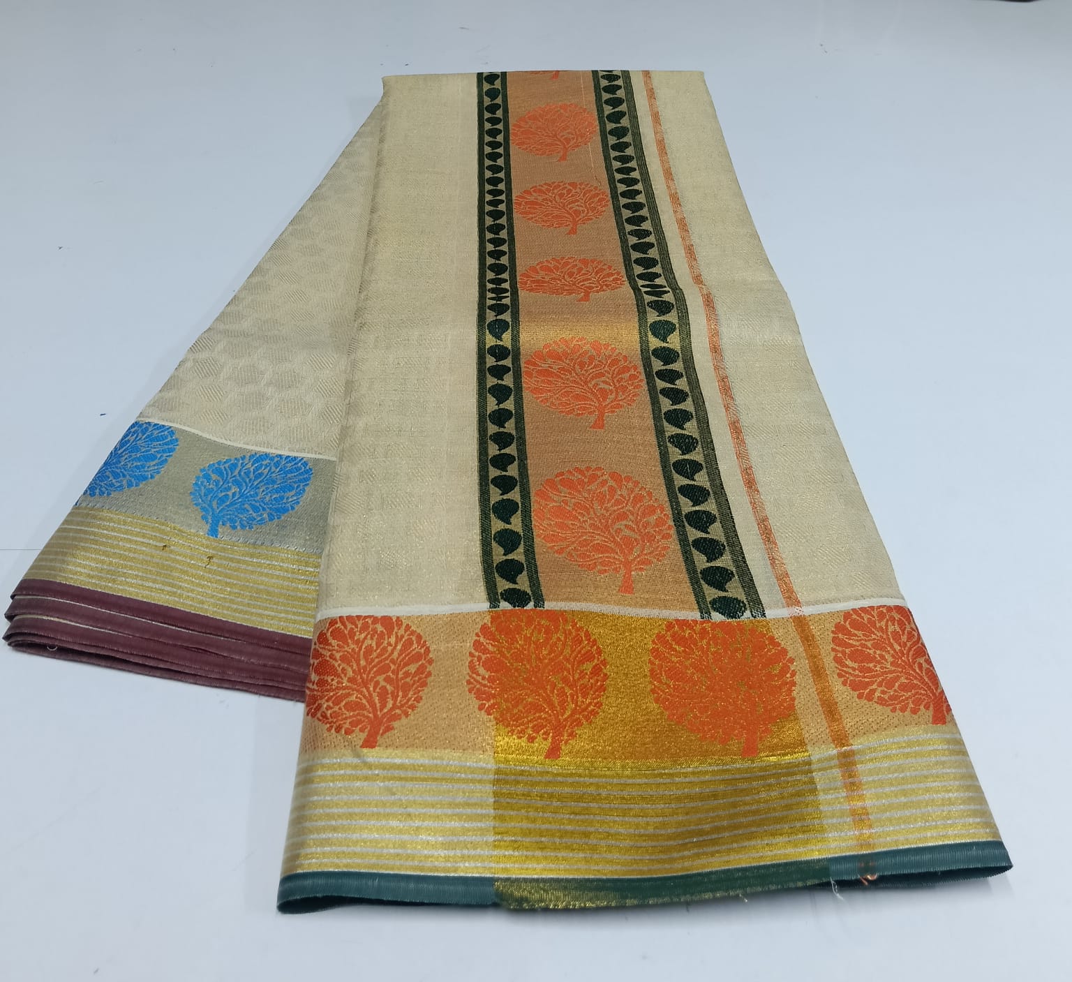 TISSUE-COTTON-9-5-008 - 9x5 - Karbaga virutcham design