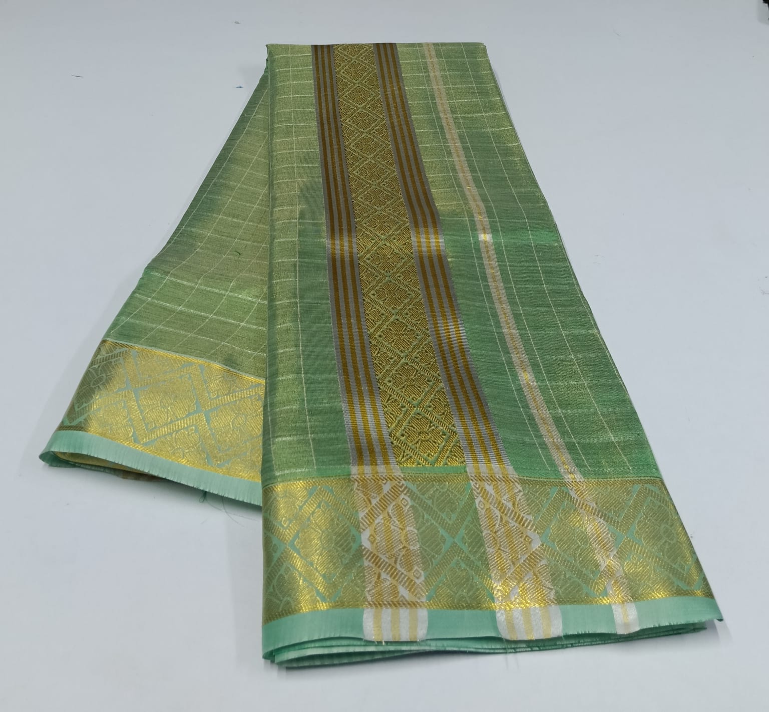 TISSUE-COTTON-9-5-012 - 9x5 - Dhoti and Angavastram