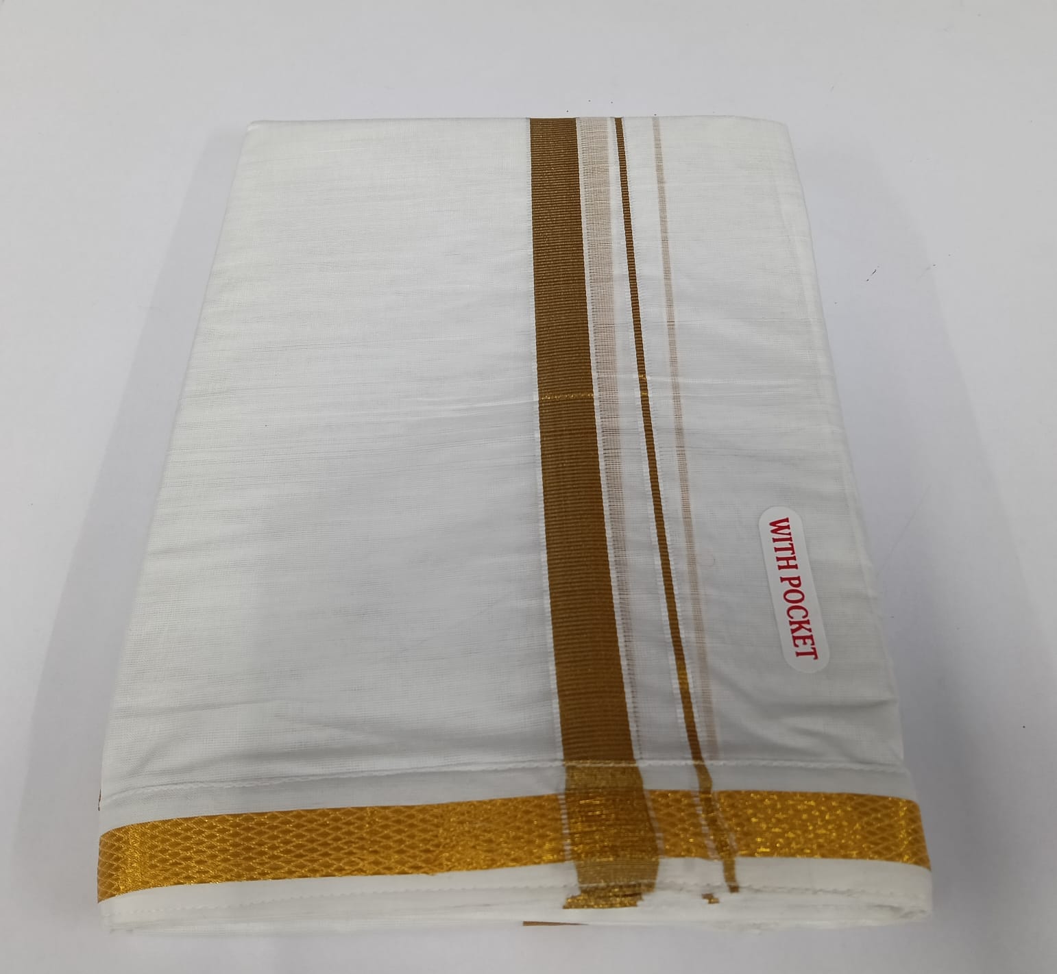 VD_03 - 8 mlm - Velcro Dhoties _Stitched Double Dhoti