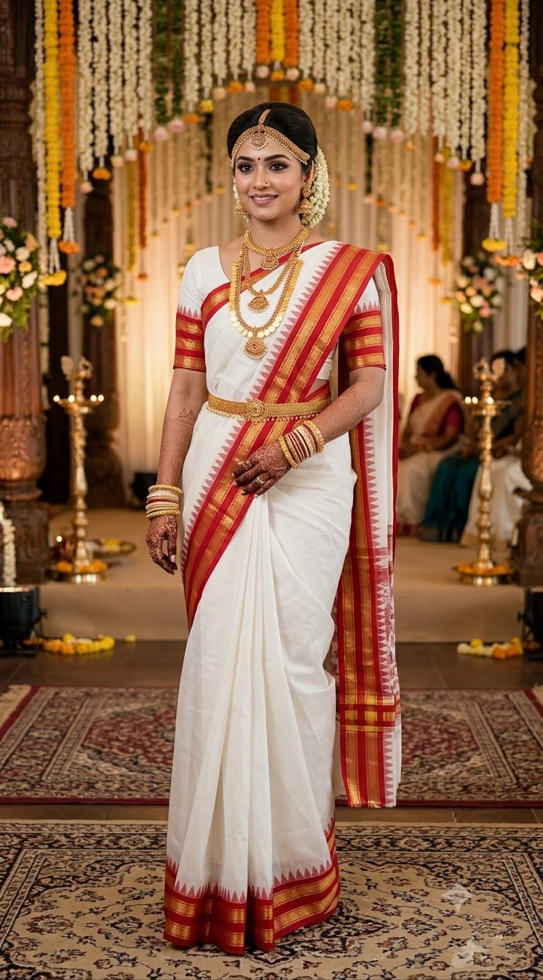 MADHUBARKAM-004 -10x6 4 pcs set Madhubarkam Dhoti