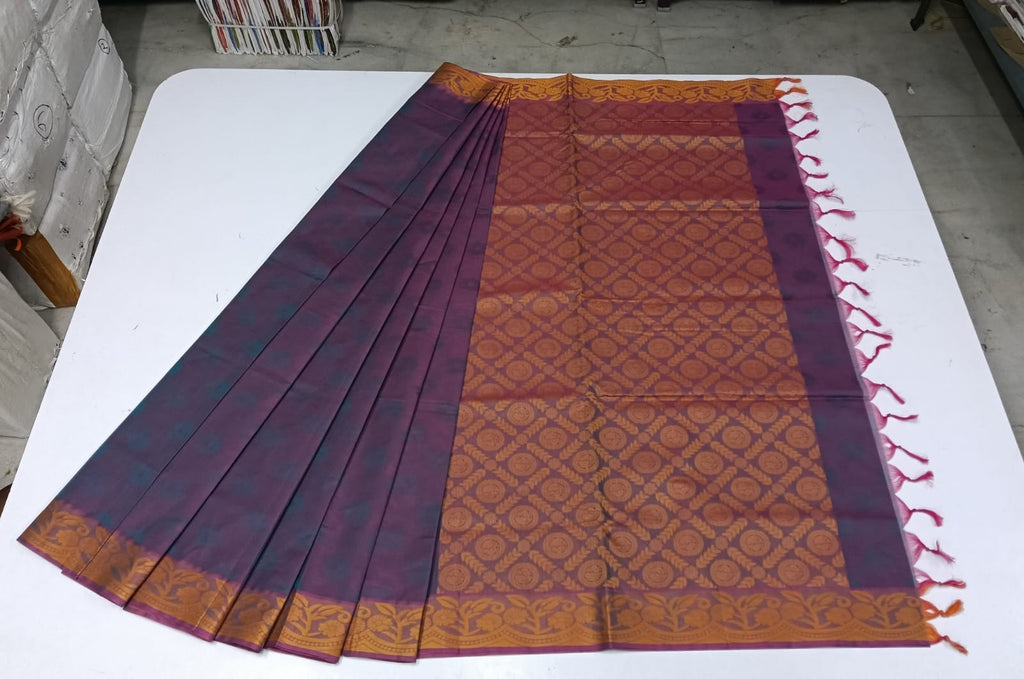COTTON- Embosed - SAREES-012- Cotton Saree -