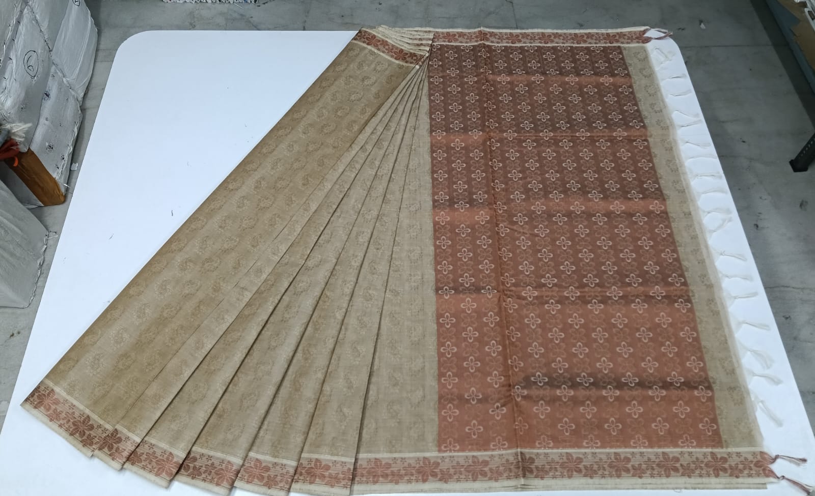 COTTON- Embosed - SAREES-015- Cotton Saree