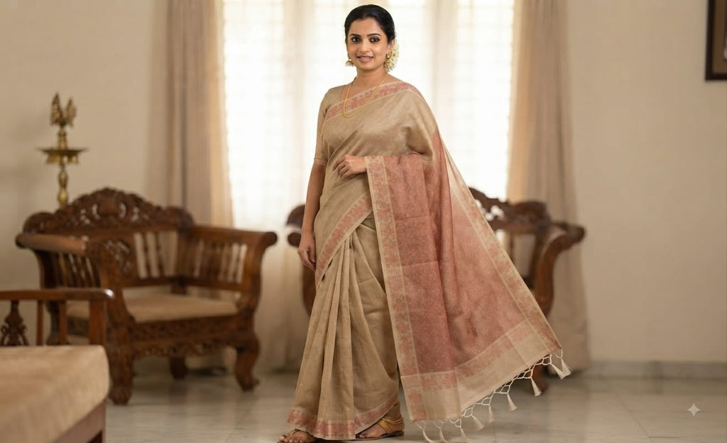 COTTON- Embosed - SAREES-015- Cotton Saree