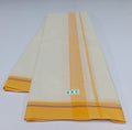 Premium_32 - 1.5 inch Plain - Off white- Pure cotton Karai