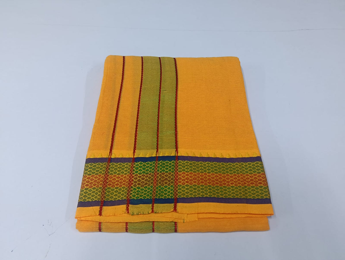 COTTON-COLOR-DHOTIS-014 - 2 inch - Thread Border
