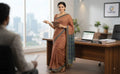 COTTON- Embosed - SAREES-016- Cotton Saree