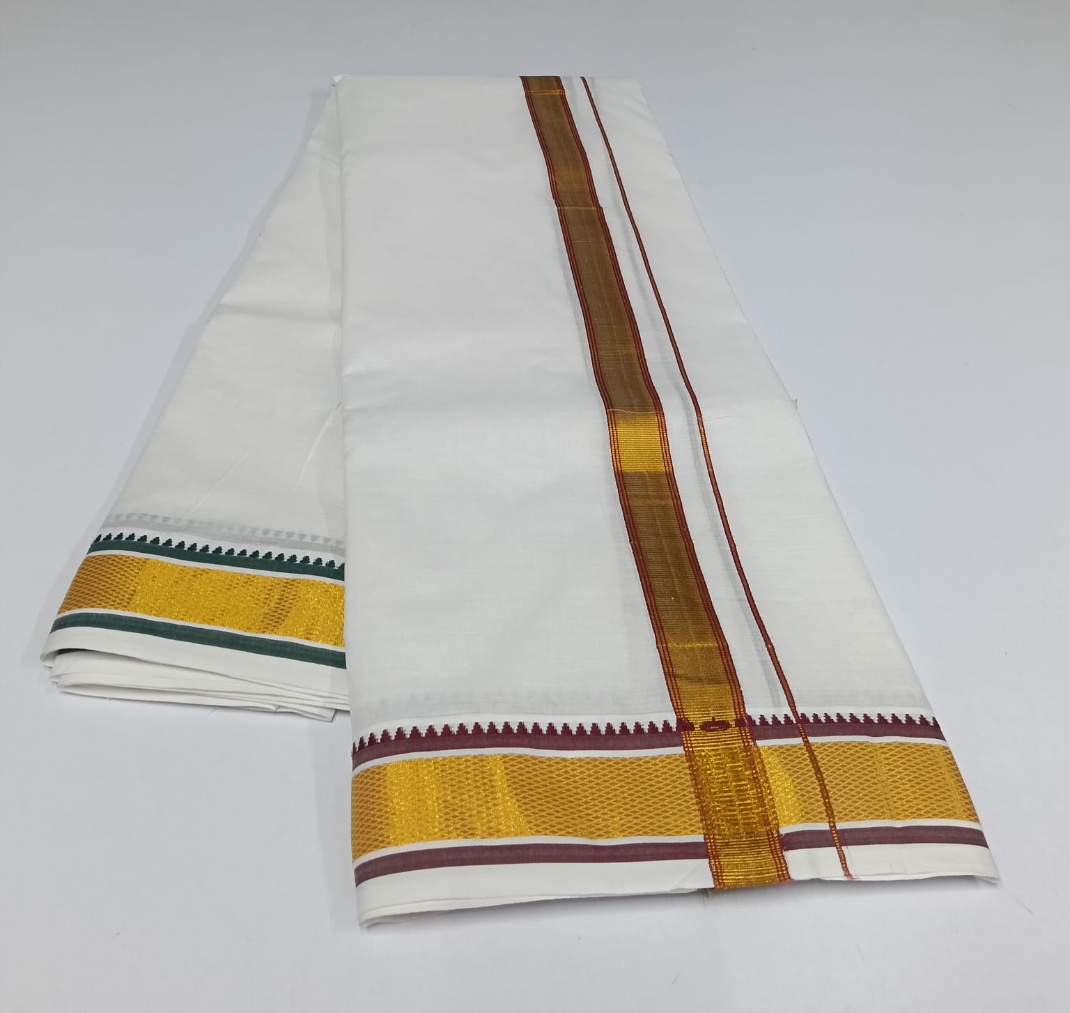 Meenakari Dhoti Pure White – MK_Border_02