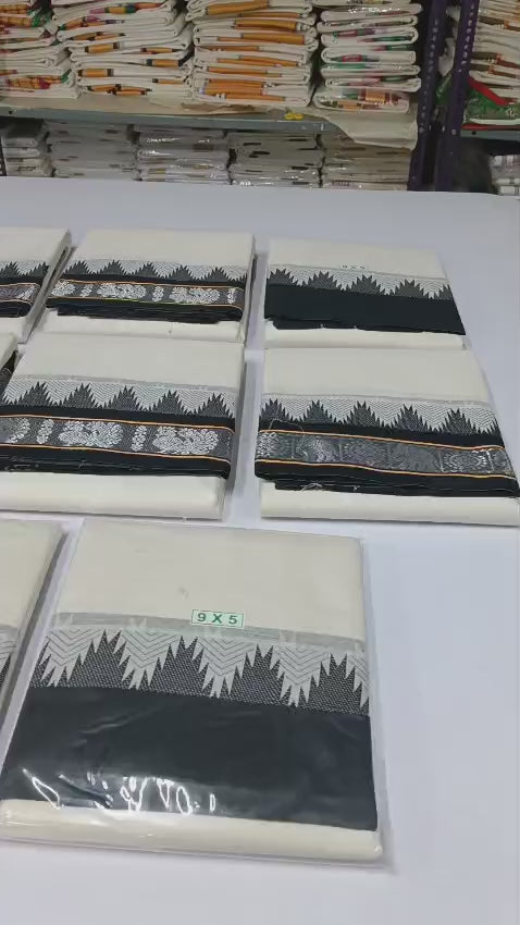 BLK border - Thalampoo Dhoti